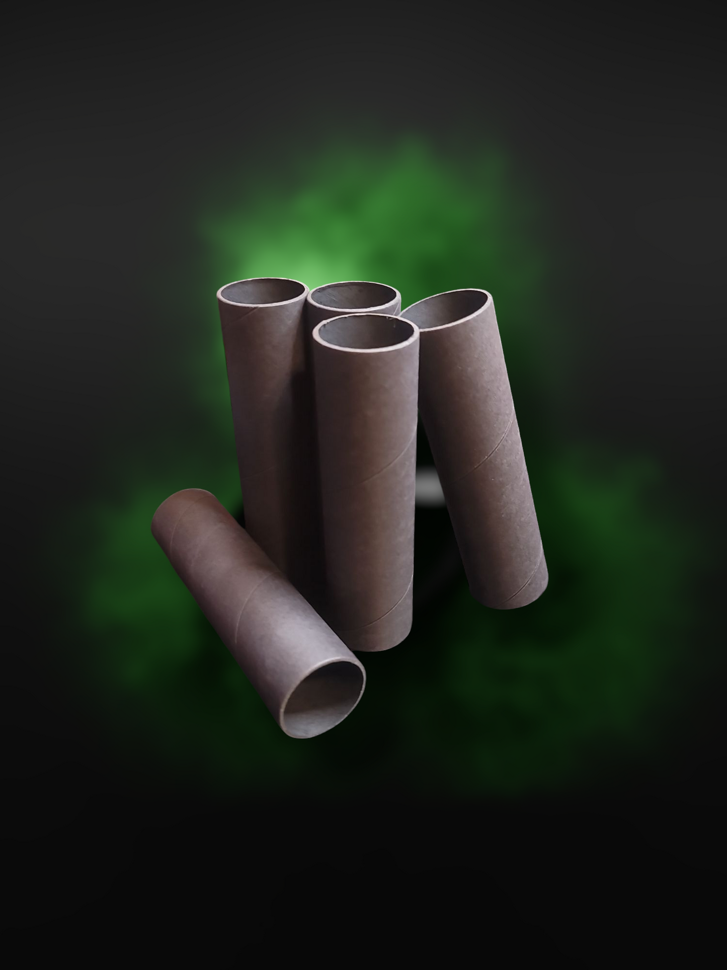 5" Spiral Paper Tubes for Smoke Rounds-(Black) – 5 Pack